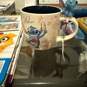 Disney Stitch Aloha Mug - Blue and Cream